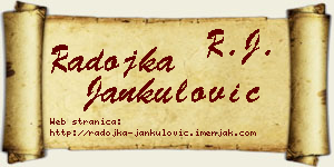 Radojka Jankulović vizit kartica